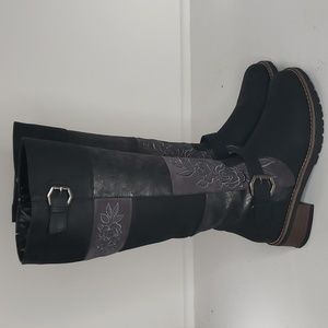 Patrizia Collage Tall Boots Size 39 (8.5)